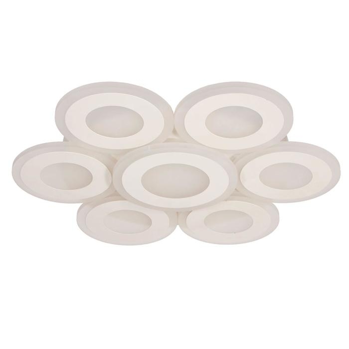 Люстра с ПДУ 671137/6 LED 204Вт диммер 3 режима 3000-6000К белый 50х50х6,5 см BayerLux