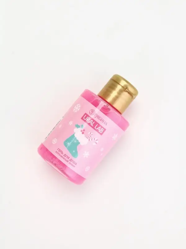 URAL LAB Розовый НГ Гель для душа "Клубничный зефир", 100 мл