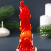 Свеча фигурная "Лошадка цирковая" 4,5х6х11 см, цв. золотой