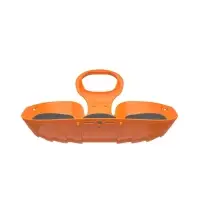 Санки-ледянки с мягкой сидушкой &laquo;Вираж&raquo;, оранжевые, 39&times;37см