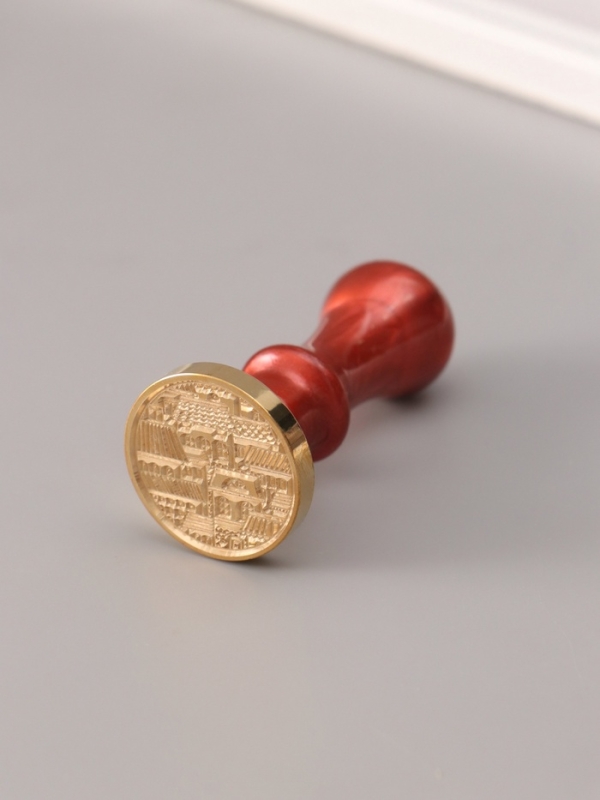 Сургучный набор "Старый город" печать, ручка, сургуч 12,5х10х3,6 см