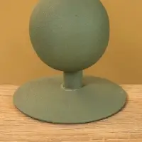 Подсвечник на 1 свечу текстурный "Болотный" с 1 сферой 7,5х7,5х11,5 см