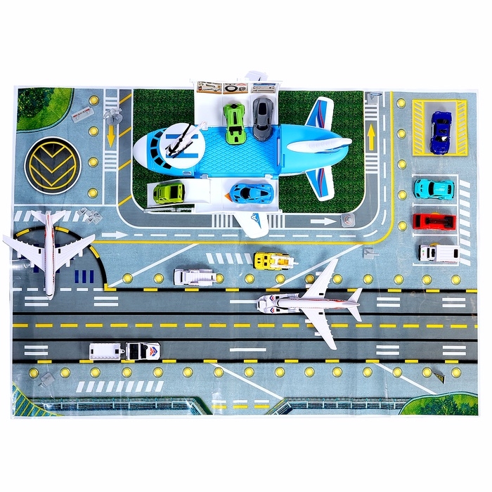 Парковка детская &laquo;Аэропорт&raquo;, подвижные элементы, с аксессуарами