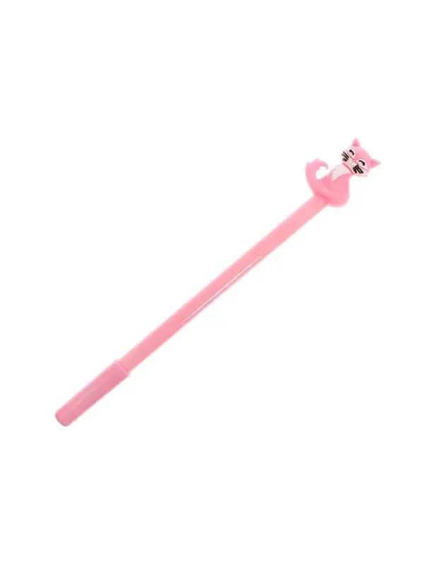 Ручка гелевая-прикол Calligrata "Кошечка" , штрихкод на штуке, микс