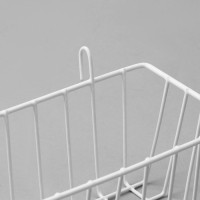 Корзина на сетку, 23&times;9&times;10 см, цвет белый