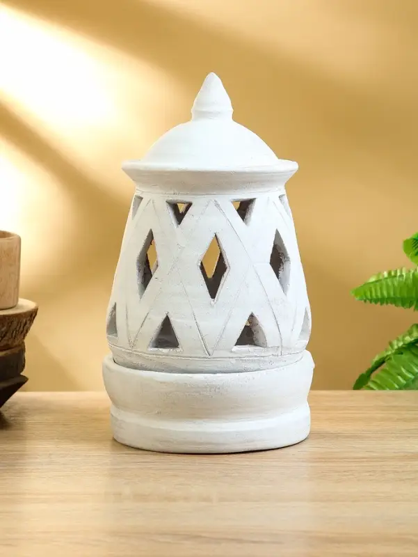 Подсвечник терракота "Фонарь" 16х16х28 см