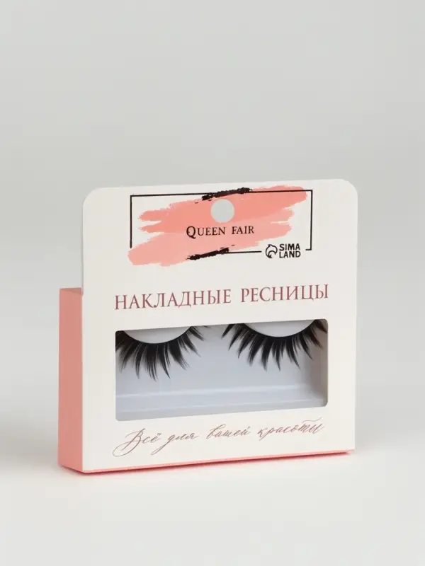 Ресницы накладные &laquo;Объём&raquo;, 13 мм, без клея, чёрные