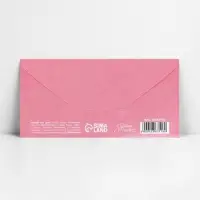 Конверт для денег &laquo;Бант розовый&raquo;, 16.5 х 8 см