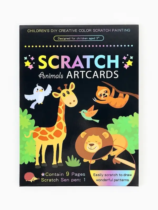 Гравюра блокнот "Животные", 9 листов, штихель