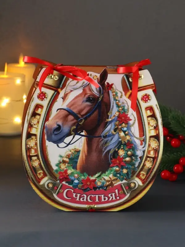 Шкатулка &laquo;Подкова&raquo;, 18&times;18.5&times;7 см