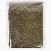 Лоскут трикотаж сетка, мелкая кольчуга золото на черном 100*150см