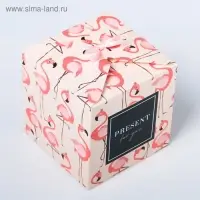 Коробка подарочная складная, упаковка, Present for you, 12 х 12 х 12 см