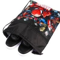 Мешок для обуви с карманом 420*350 мм, Человек-паук