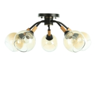 Люстра "Гундер" 5хЕ27 40Вт черный 57х57х25 см