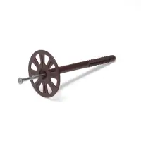 Дюбель РАЙС-ТОКС, для утеплителя, с металлическим гвоздем, 10х140 мм, коричневый, 200 шт