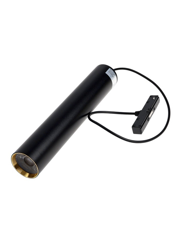 Трековый магнитный светильник, серия "Broad" LTL-065, 12 Вт, 960 Лм, 48В, 3000К, черный