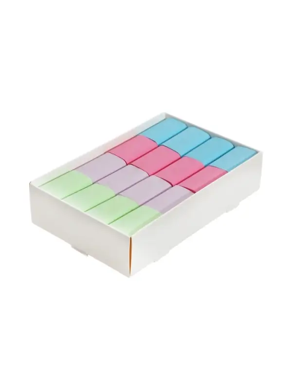 Ластик, термопластичная резина, 35&times;22&times;10 мм, пастельный, МИКС