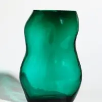 Ваза стекло настольная "Шерил" 27х16 см, зелёный