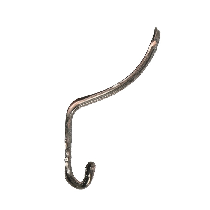 Крючок мебельный ТУНДРА TKT005, трехрожковый, медь, 4 шт TMP