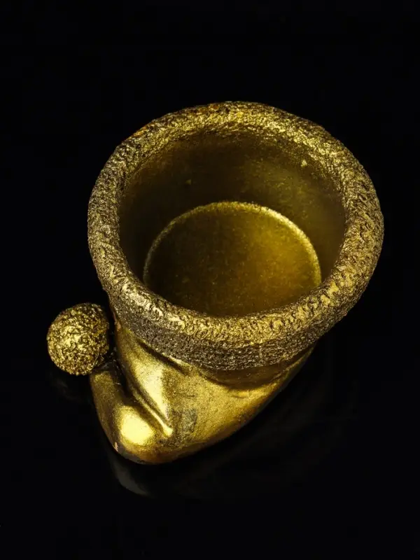 Подсвечник "Колпак" 9х7х5 см, золото