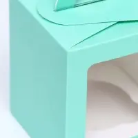 Коробка для 1 капкейка, зеледляя, 9.2&times;9.2&times;11.1 см