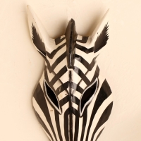 Маска &laquo;Зебра&raquo;, 50&times;16&times;7 см, дерево