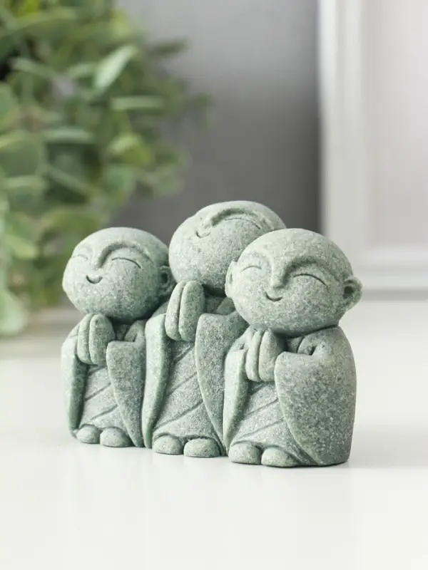 Сувенир песчаник "Статуя Дзидзо" 3,8х9,5х6,7 см