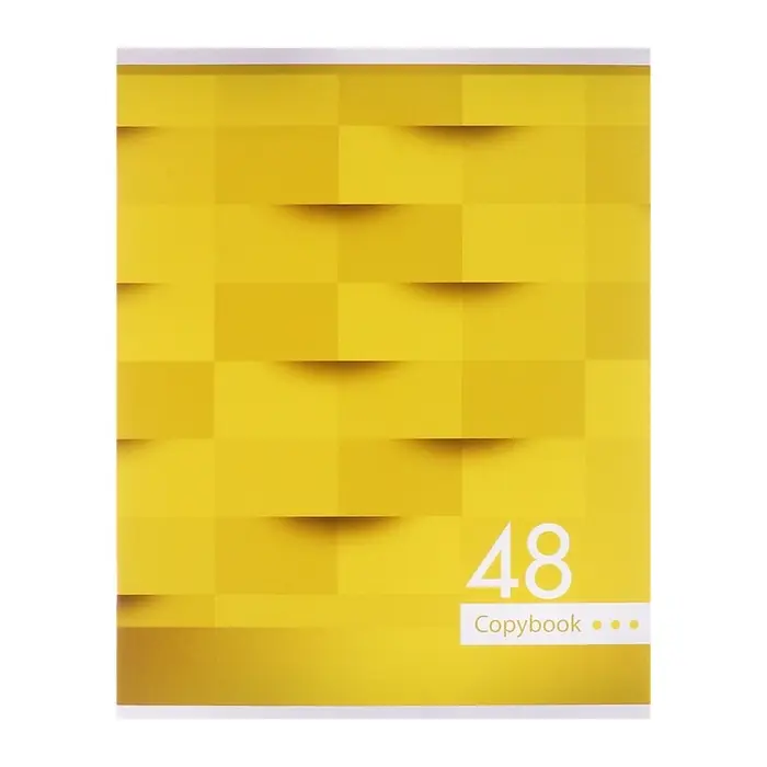 Тетрадь 48 листов в клетку Calligrata &laquo;Мозаика&raquo;, обложка мелованный картон, блок №2, белизна 75% (серые листы), МИКС