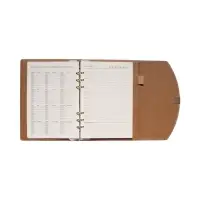 Органайзер на кольцах, A5, с клапаном, 80л, линия, к/зам, Бирюзовый