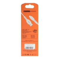 Кабель ONE DEPOT S08WT, Type-C - USB, 2.4 А, 1 м, белый