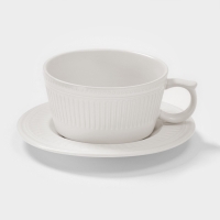 Чайная пара "Ancient Greece"  15х7см, цвет белый