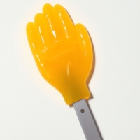 Массажёр пласт/силикон универс 32,5*6*1,5см сер/оранж ОТ