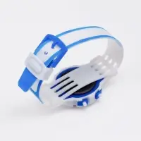 Часы наручные электронные детские "Джуниор", ремешок силикон, l-22 см, синие