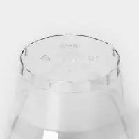 Стакан пластиковый одноразовый &laquo;Кристалл&raquo;, 200 мл, с металлизированными каемками, цвет прозрачный