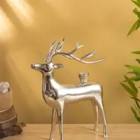 Подсвечник "Олень" 26,5х8,5х34,5 см, алюминий