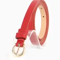 Ремень жен 02-01-01-01, Март2502, 1,3*0,3*110 см, без винта, пряж золото, 1 прокол,