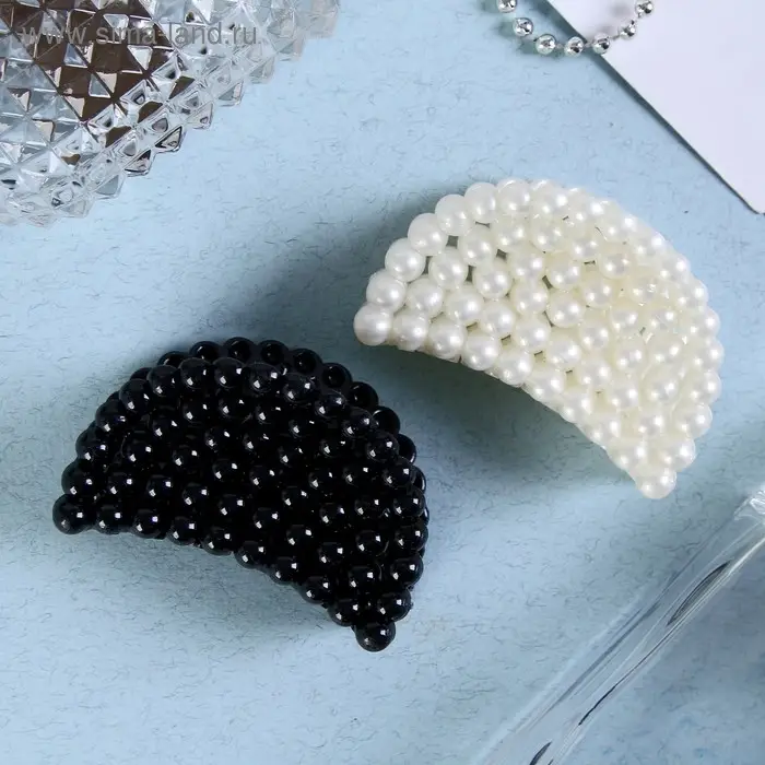 Крабик для волос &laquo;Бусины&raquo;, 6.5 см, МИКС