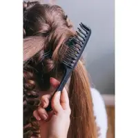 Расчёска двухрядная, 21&times;4.5 (&plusmn;1) см, чёрная