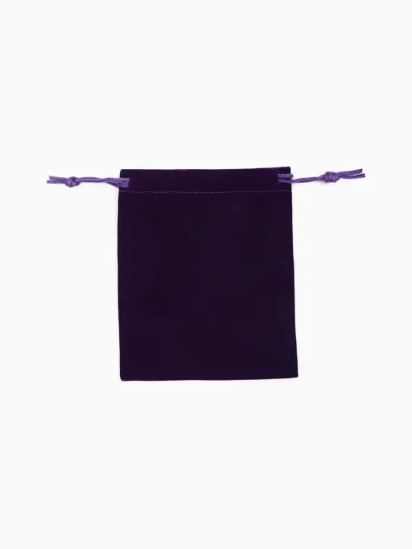Мешочек бархатный, 10&times;12 см, фиолетовый