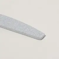 Пилка для ногтей, лодочка, 180/200 грит, 18 см, фасовка 20 шт., серая