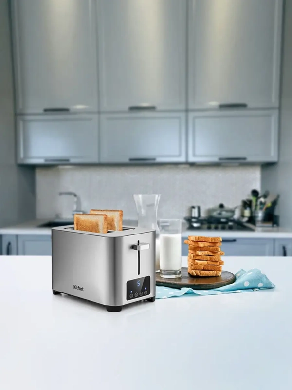 Тостер для хлеба техника для кухни КТ-2048 - 2 слота