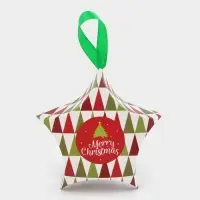 Подарочная коробка игрушка на ёлку складная &laquo;Звезда геометрия&raquo; 7&times;5.5&times;2 см