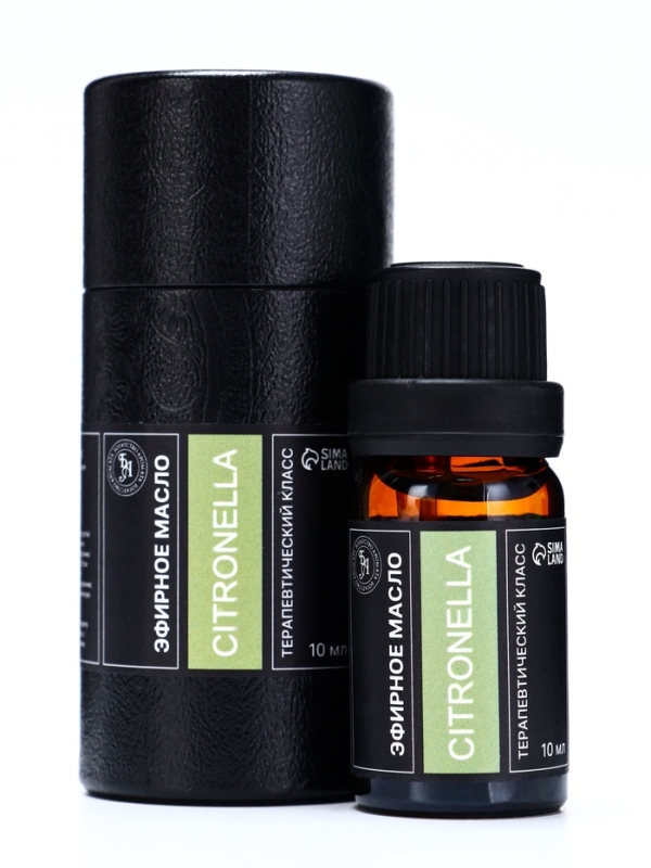 Эфирное масло "Цитронелла", 10 мл, в тубусе