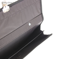 Портфель деловой 350 х 260 х 100 мм, текстильный, 2 отделения, "Приморск" чёрный, 1С111