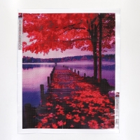 Алмазная мозаика с полным заполнением на холсте &laquo;Осень&raquo;, 40 х 50 см