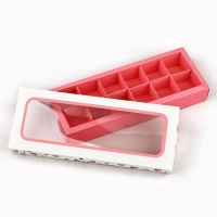 Коробка складная под 12 конфет &laquo;Сердечки&raquo;, 3,8 х 10,5 х 26,5 см