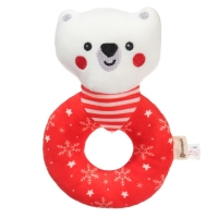 Мягкая погремушка на колечке &laquo;Медвежонок&raquo;, текстиль, в пакете, Крошка Я