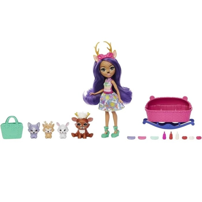 Игровой набор &laquo;Энчантималс. Данесса Оленни и Спринт &mdash; лучшие друзья малышей&raquo;