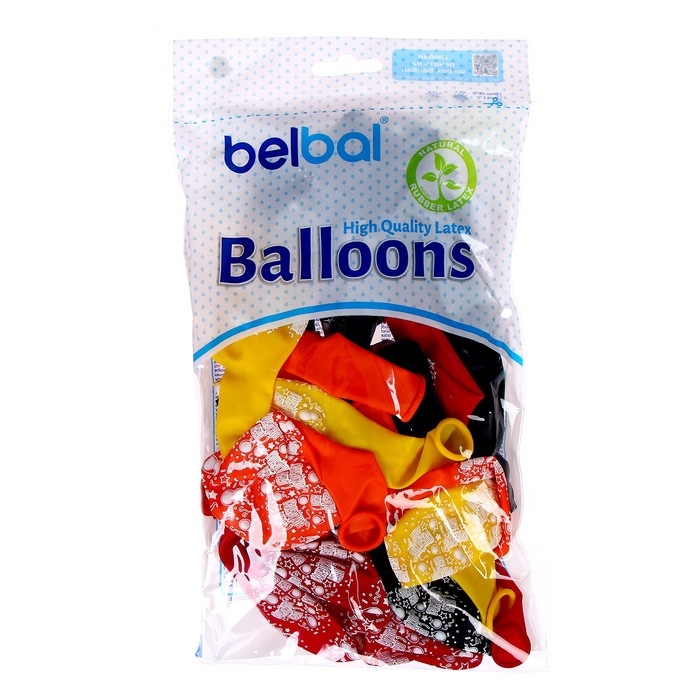 Шар латексный 14" &laquo;С днём рождения!&raquo;, кристалл, набор 25 шт., цвета МИКС