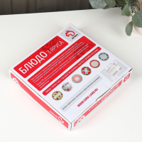 Блюдо керамическое 3-х ярусное Доляна &laquo;Цветочный вальс&raquo;, d=15,5/17/23 см ㅤ